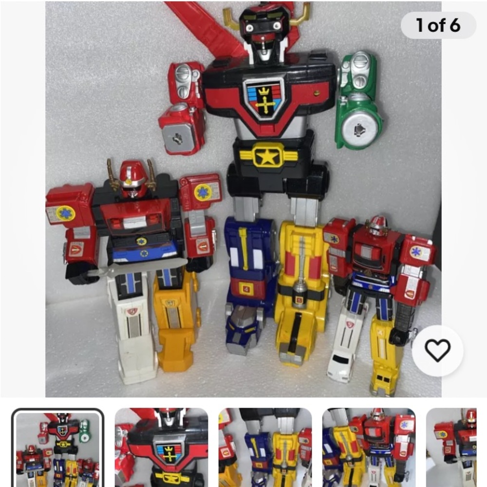 Multicolor Robot Action Figure Set
